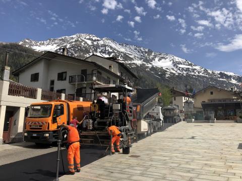 Ripristino pavimentazione a La Thuile 