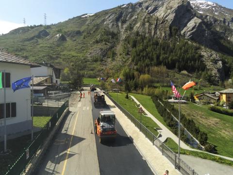 Ripristino pavimentazione a La Thuile 