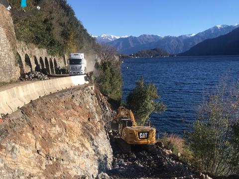 Lavori variante Tremezzina a Colonno