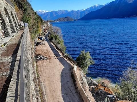 Lavori variante Tremezzina a Colonno