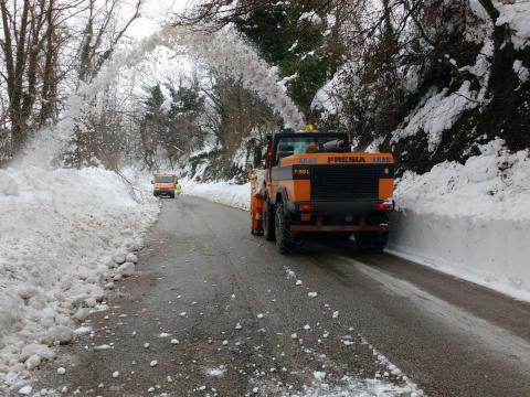 01 - Anas impegnata a liberare la viabilità locale nelle frazioni dei comuni di Arquata del Tronto, Acquasanta Terme e Ascoli