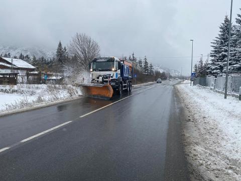 mezzi neve in azione