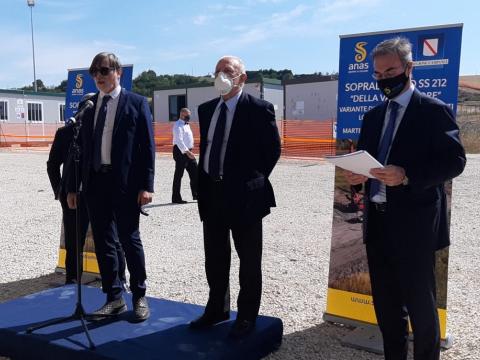 Sopralluogo variante San Marco dei Cavoti - Montesano resp. Anas Campania