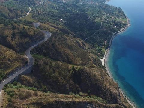 Sp 23 tratto Joppolo-Coccorino durante i lavori