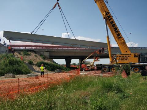 Varo viadotto Tangenziale di Fossano