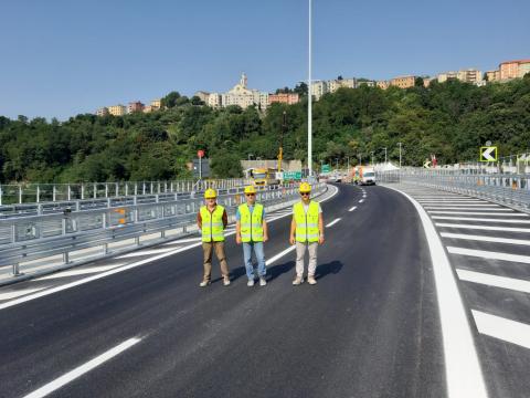 Tecnici Anas - collaudo ponte Genova San Giorgio (1)