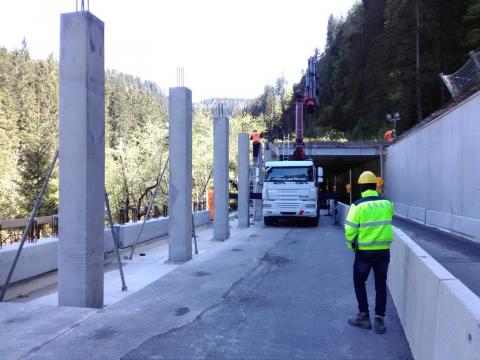 Statale 52 prolungamento galleria paramassi tra Vigo e Santo Stefano di Cadore 