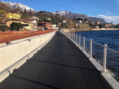 Pista ciclabile fra Lecco Caviate e Pradello