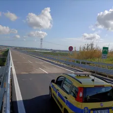 A19 mezzo Anas su tratto stradale