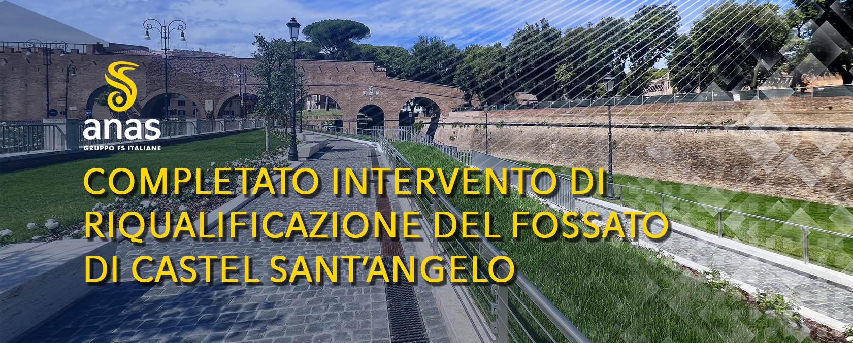 Completato-intervento-riqualificazione-fossato-Castel-Sant-angelo