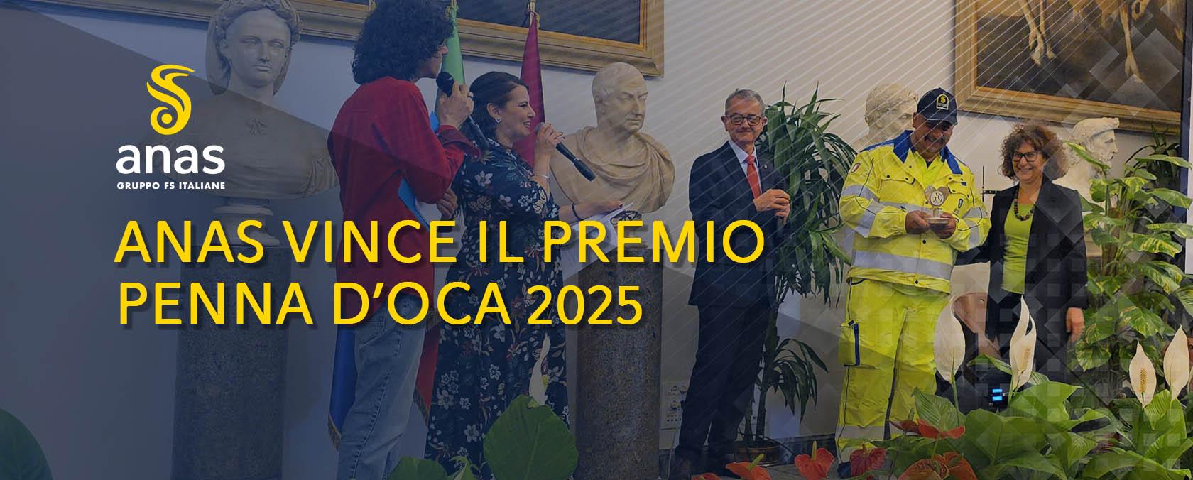 ANAS VINCE IL PREMIO PENNA D'OCA 2025