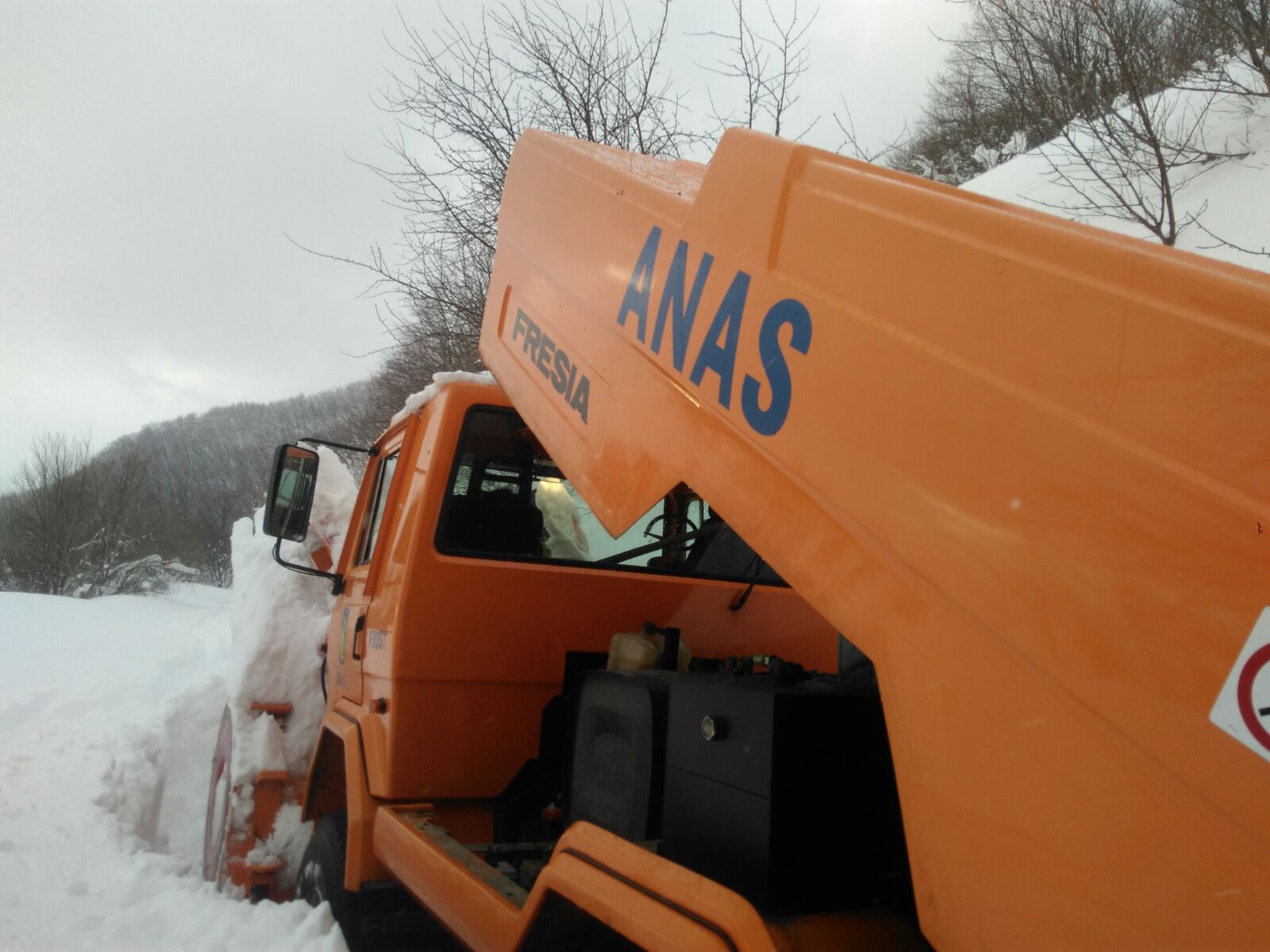 Neve - turbina Anas Abruzzo 19-01-2017